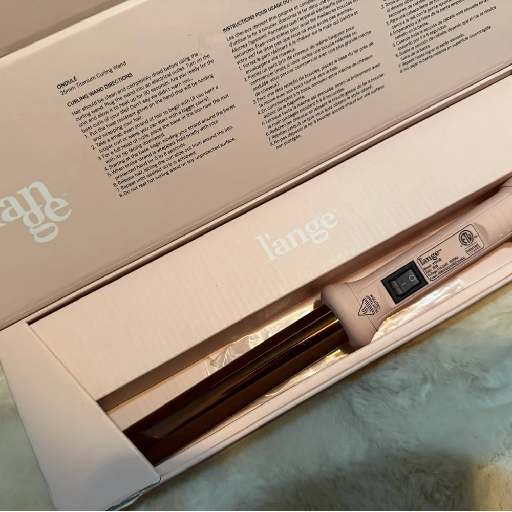 Lange 25mm Curling Wand in Rose Gold and Blush